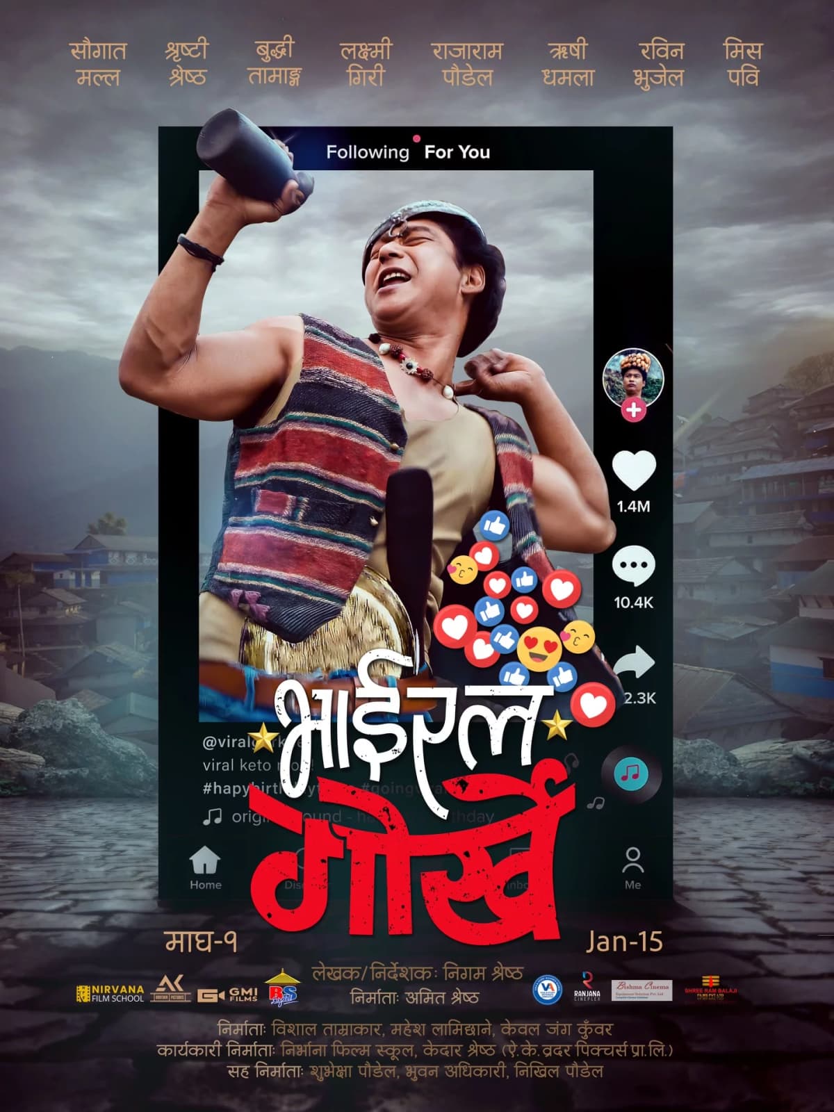 Viral Gorkhe Nepali movie poster